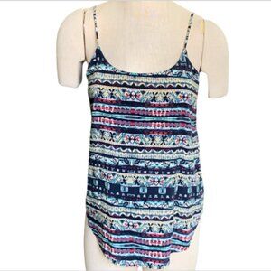 Mason + Mackenzie BOHO Tribal Print Cami/Tank Top XL 28K
